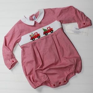 NWT Christmas boutique bubble outfit